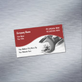 サービス車の整備士レンチ マグネット名刺 (インサイチュ)