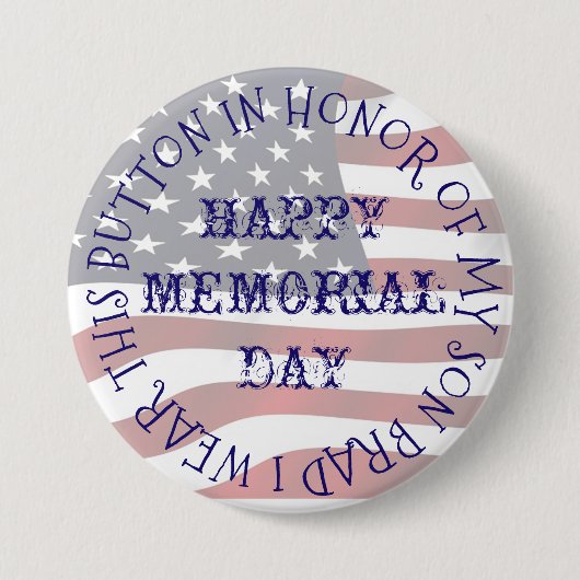 サービス軍隊ボタン 缶バッジ (正面)