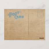 サービス軍隊Burlapフラグ ポストカード (裏面)