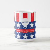 サービス退役軍人フラグCoffee Magありがとう コーヒーマグカップ (中央)