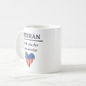 サービス退役軍人 コーヒーマグカップ (正面左)