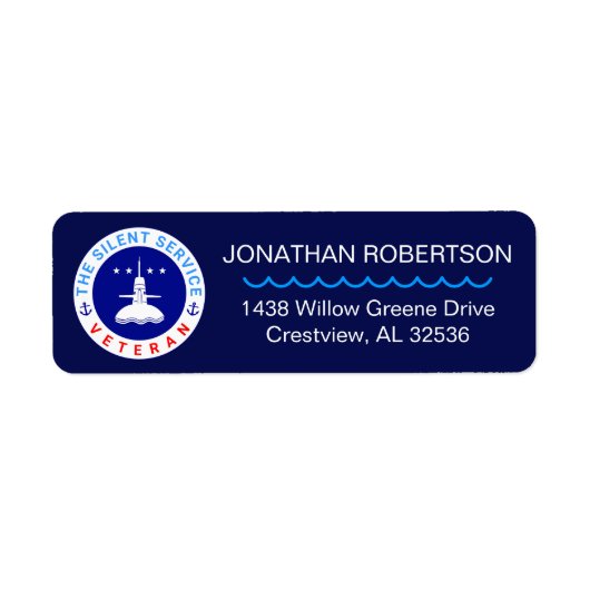 サービス静か退役軍人のカスエレガントタマイズ ラベル (正面)