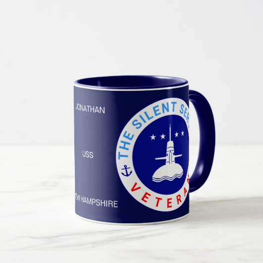 サービス静か退役軍人エレガント マグカップ (正面右)
