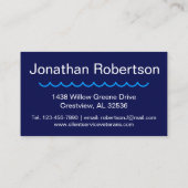 サービス静か退役軍人エレガント 名刺 (裏面)