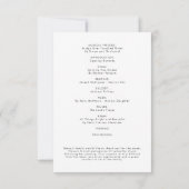 サービス オーダー フローラル フォト 葬儀 プログラム (裏面)