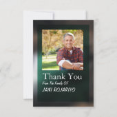 サービス・プログラムカードの葬儀の順序 招待状 (正面)