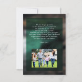 サービス・プログラムカードの葬儀の順序 招待状 (裏面)