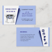 サービス、取り外しサービスを詰め及び荷を解きます 名刺 (正面/裏面)