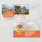 サービス、取り外しサービスを詰め及び荷を解きます 名刺 (正面/裏面)