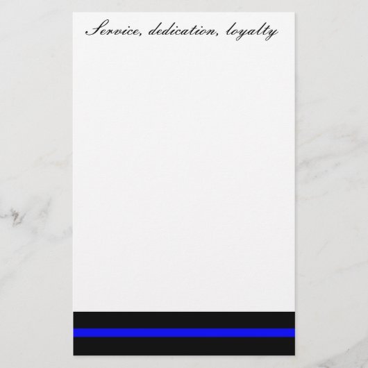 サービス、献呈、静止したロイヤリティ 便箋 (正面)