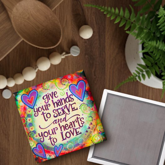 サービングハン感動的ズ引用文インスピレーション マグネット