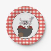 サービングミートボイタリアンール食品おもしろいプレート ペーパープレート (正面)