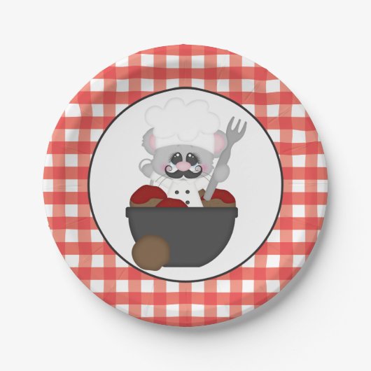 サービングミートボイタリアンール食品おもしろいプレート ペーパープレート (正面)