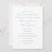 サービングラブリハーサルディナー招待状 招待状 (裏面)