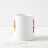 サーフおもしろいァー進化 コーヒーマグカップ (中央)