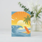 サーフがアップ！ ポストカード (スタンド正面)