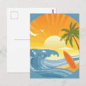 サーフがアップ！ ポストカード (正面/裏面)