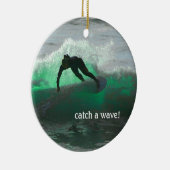 サーフが上がった! セラミックオーナメント (右)