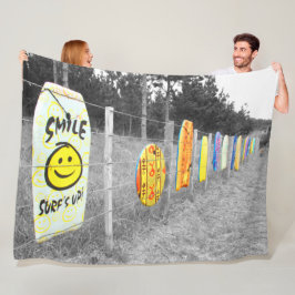 サーフが上がった！ フリースブランケット