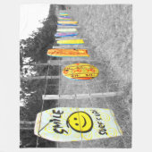 サーフが上がった！ フリースブランケット (正面)