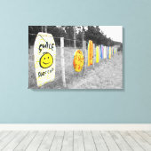 サーフが上がった！16x24 キャンバスプリント (インサイチュ (ウッドフロア))