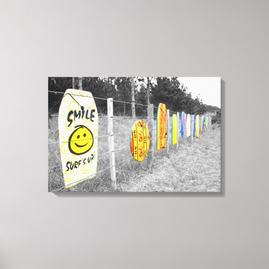 サーフが上がった！16x24 キャンバスプリント (正面)
