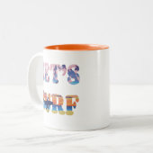 サーフしよう ツートーンマグカップ (正面左)