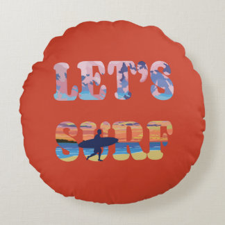 サーフしよう ラウンドクッション