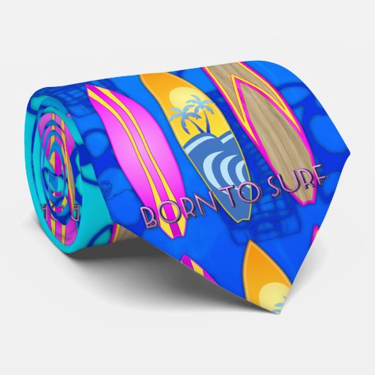 サーフすること生まれるピンク ネクタイ (ロール)