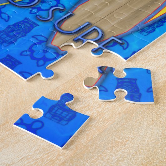 サーフするために生まれて下さい ジグソーパズル (側面)