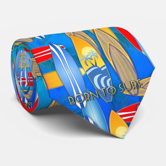 サーフするために生まれて下さい ネクタイ (ロール)