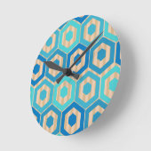 サーフとサンド ラウンド壁時計 (傾斜)