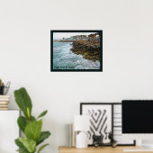 サーフと岩 – イスラエル，ナハリヤ ポスター (ホームオフィス)