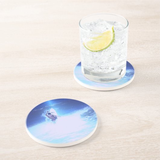 サーフの大きい波のコースター コースター (側面)