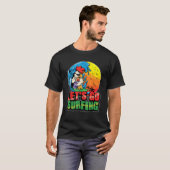 サーファーおもしろいルースターサーフィン夏の海波 Tシャツ (正面フル)