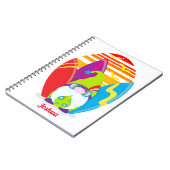 サーファーおもしろい格言パーソナライズされた ノートブック (左側)