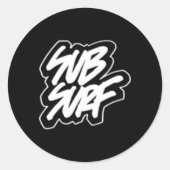 サーファーがサブサーフをする ラウンドシール (正面)