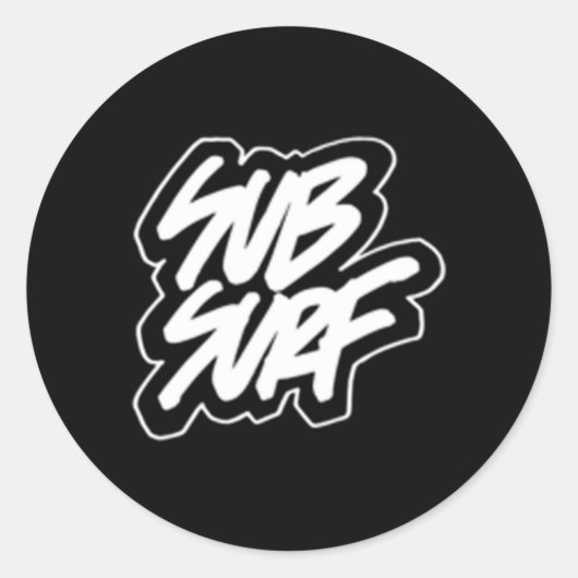 サーファーがサブサーフをする ラウンドシール (正面)