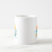 サーファーが波に乗る | (F)クラシックMug #11 コーヒーマグカップ (中央)