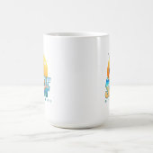 サーファーが波に乗る | (F)クラシックMug #15 コーヒーマグカップ (中央)