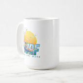サーファーが波に乗る | (F)クラシックMug #15 コーヒーマグカップ (正面左)