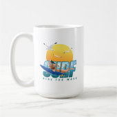 サーファーが波に乗る | (F)クラシックMug #15 コーヒーマグカップ (左)