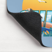 サーファーが波に乗る | (F) マウスパッド (コーナー)