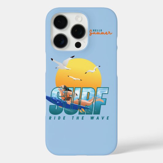 サーファーが波に乗る|(F) Case-Mate iPhoneケース (裏面)