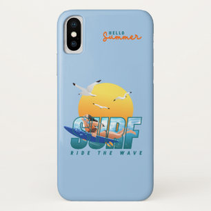 サーファーが波に乗る|(F) iPhone X ケース