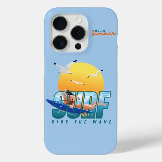 サーファーが波に乗る|(F) Case-Mate iPhoneケース (裏面)