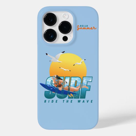 サーファーが波に乗る|(F) Case-Mate iPhoneケース (裏面)