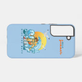 サーファーが波に乗る | (M) SAMSUNG GALAXYケース (裏面横)