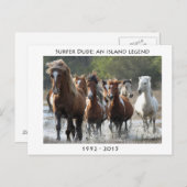 サーファーと彼のバンド ポストカード (正面/裏面)