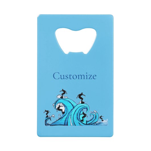 サーファーどこでもサンダー_コーブ クレジットカード栓抜き (正面)